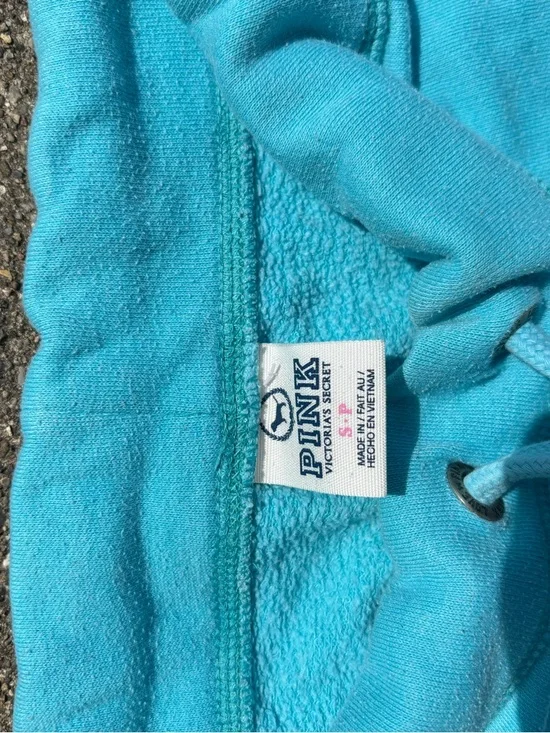 PINK Victoria's Secret Girls' Aqua Blue Logo Joggers & Assorted Hoodies - Pack - Picture 7 of 14